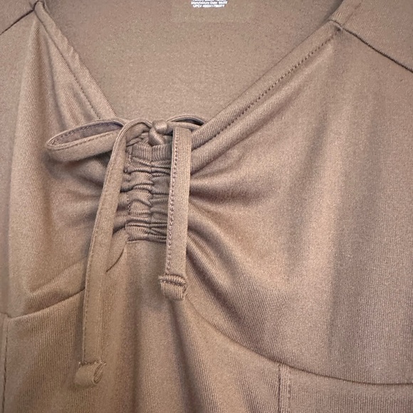 SO Long Sleeve Brown Midi Dress - Picture 4 of 4